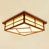 Modern Cubic Paper Ceiling Mount Light For Hallway