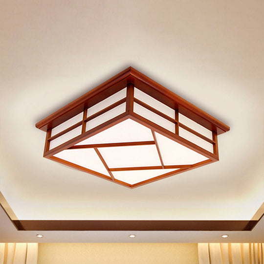Modern Cubic Paper Ceiling Mount Light For Hallway