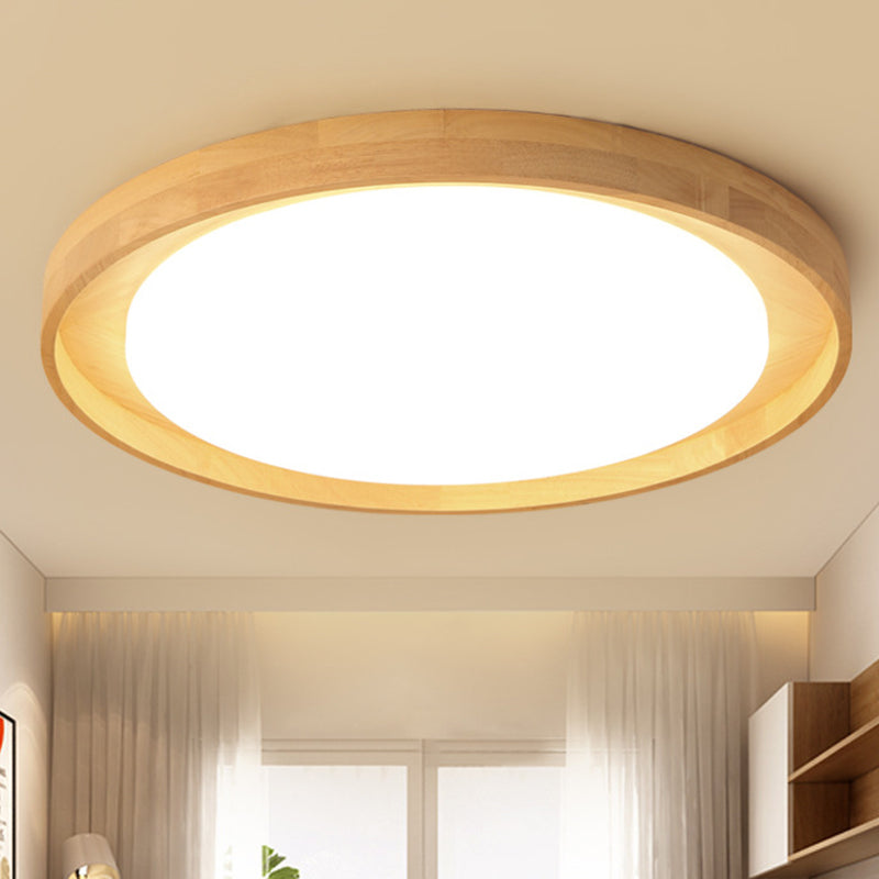 Modern Circle Semi Flush Mount Light Fixture - Stylish Acrylic Ceiling For Bedrooms