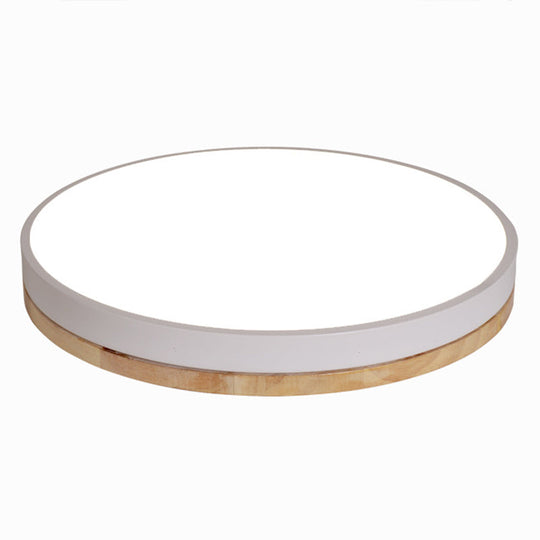 Minimalistic Flush Mount Ceiling Light - 1 Acrylic Disk Design