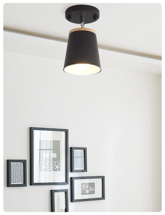 Macaron Metal Ceiling Mount Chandelier - 1 - Light Semi Flush For Bedroom