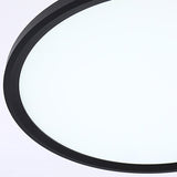 Minimalistic Led Pendant Ceiling Light With Hanging Rod And Flat Shade