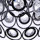 Dome-Shaped Crystal Hollow Pendant Lamp: Minimalist Modern Hanging Light Fixture
