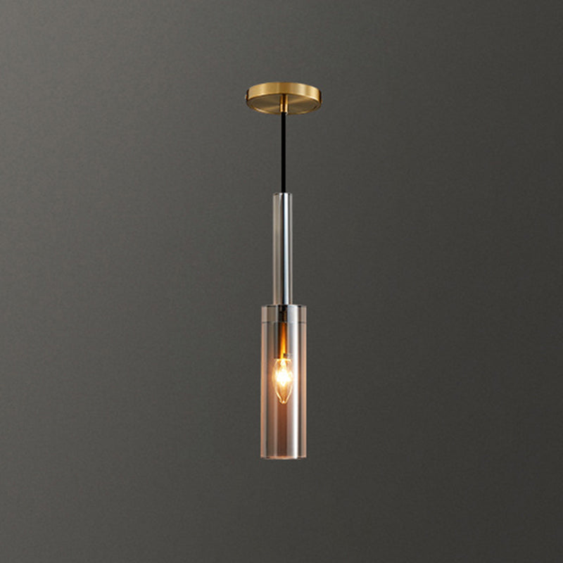 Crystal Block Pendant Light - Simplicity Meets Elegance In This 1-Light Brass Ceiling Fixture /