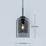 Minimalist Double Glasses Shade Pendant Light - Modern Ceiling For Aisles And Bedrooms