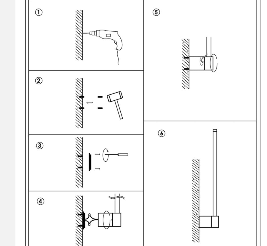 Led Metal Wall Sconce - Modern Minimalist Indoor Lighting