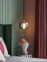 Mini Crystal Pendant Light With Brass Finish For Modern Living Spaces