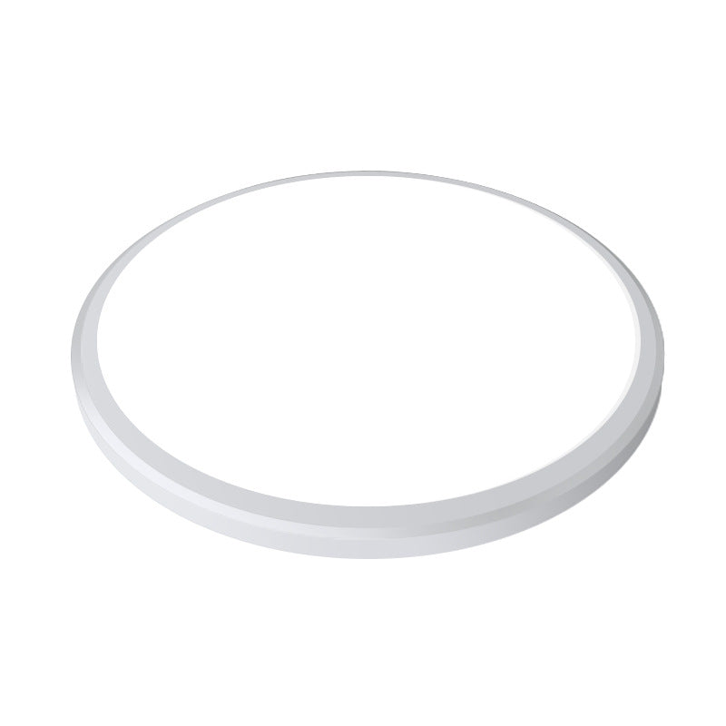 Ultra-Thin Round Led Ceiling Light For Kitchen - Simple White Design With Acrylic Flush Mount
