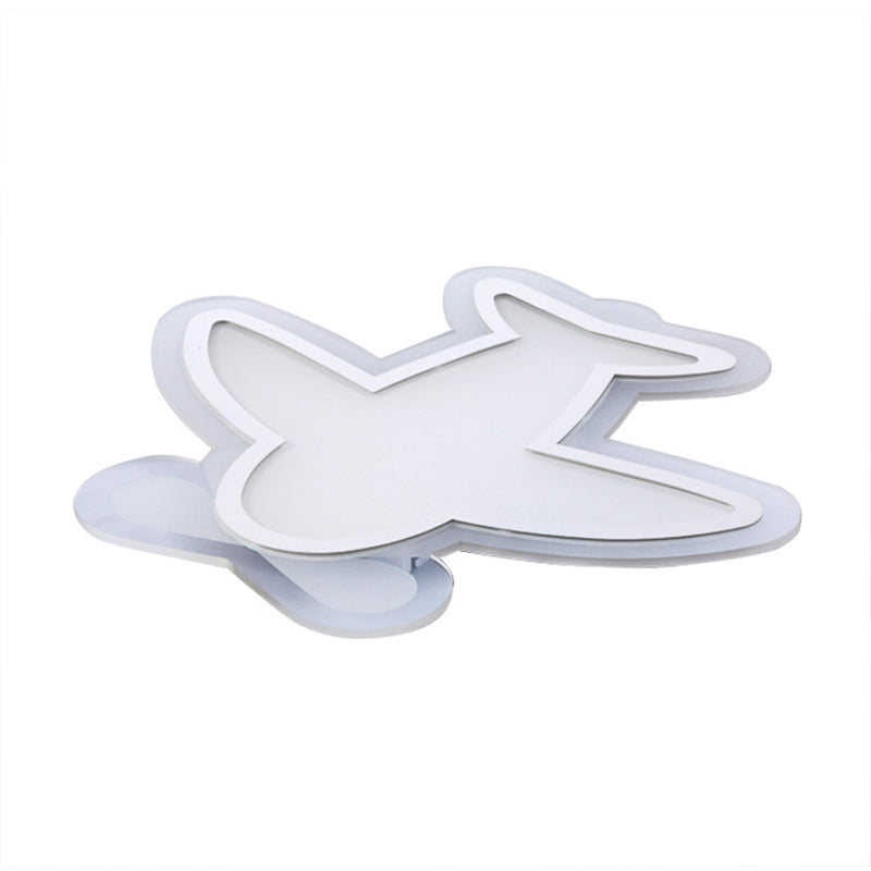 Minimalist Acrylic Flush-Mount Led Ceiling Lamp - White