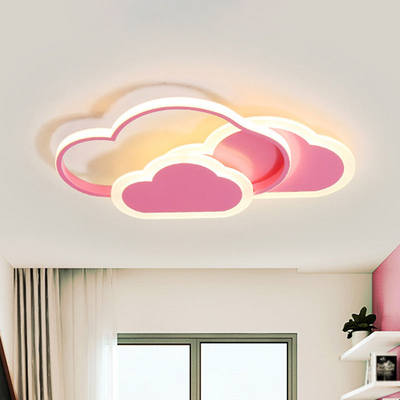 Minimalist Led Cloud Ceiling Light Fixture - Acrylic Mount
