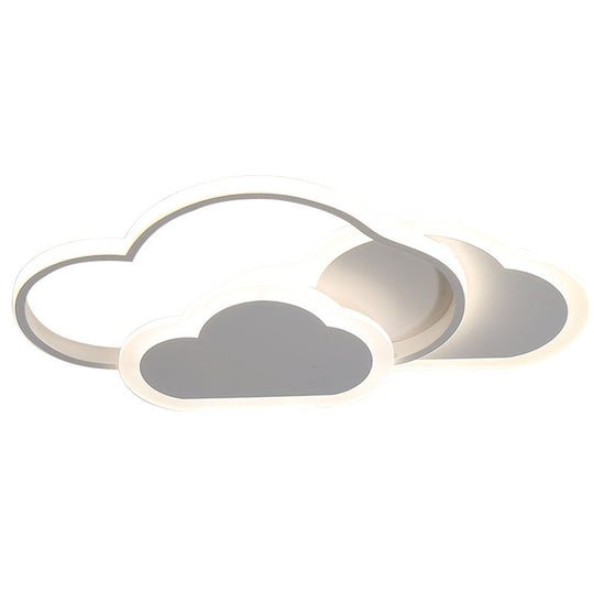 Minimalist Led Cloud Ceiling Light Fixture - Acrylic Mount