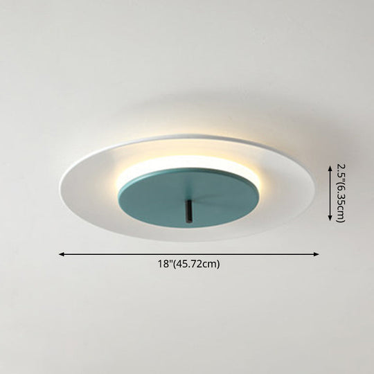 Nordic Led Acrylic Flush Mount Ceiling Light - Stylish Close-To-Ceiling Lighting Fixture