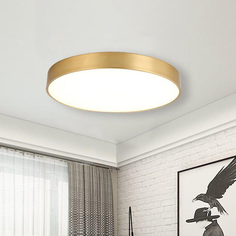 Minimalist Metal Flush Mount Ceiling Light For Bedroom