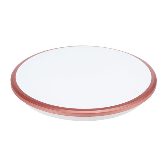 Modern Round Flush Mount Ceiling Light - Super-Thin Design 1 Acrylic Contemporary Fixture Rose Gold