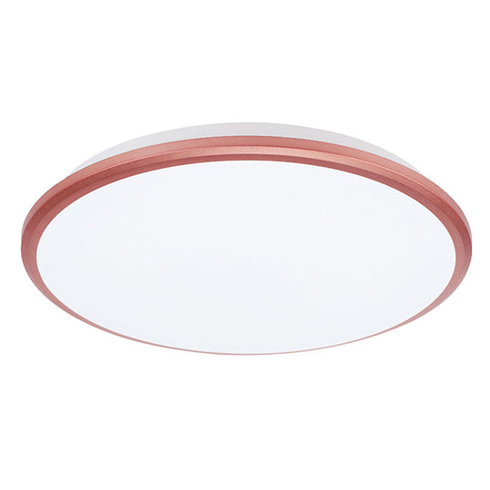Modern Round Flush Mount Ceiling Light - Super-Thin Design 1 Acrylic Contemporary Fixture