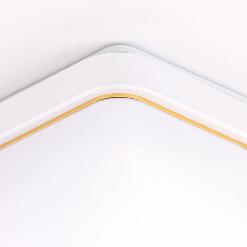 Simplicity Acrylic Ceiling Flush Mount Light For Living Room - Square Design