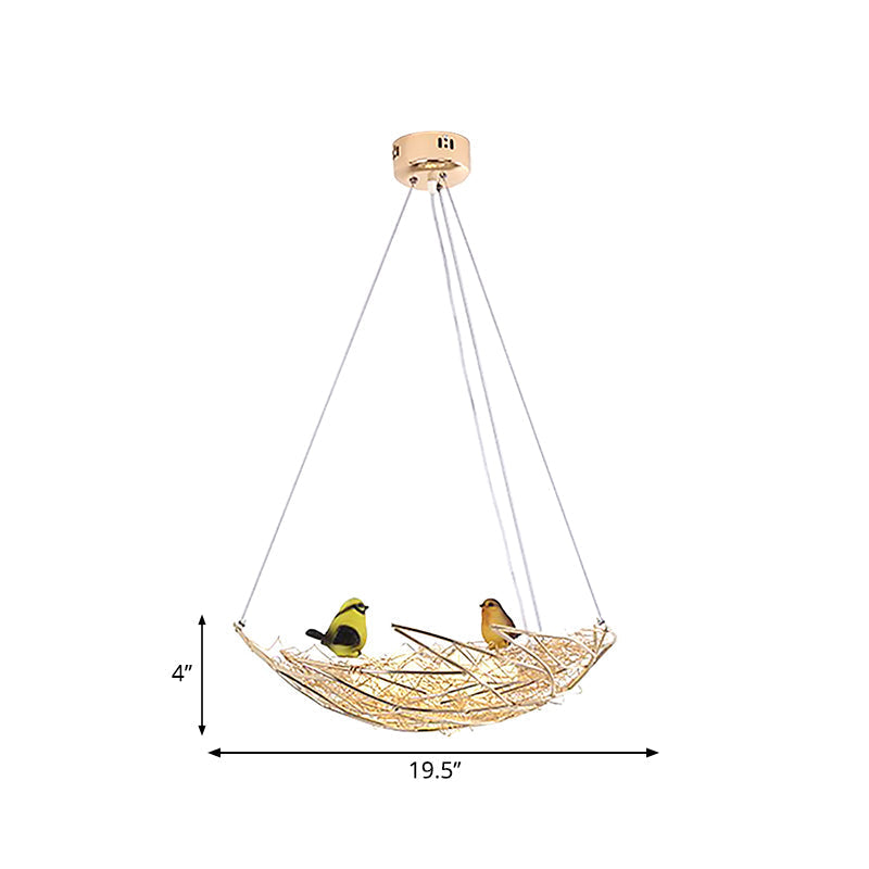 Gold Metal Art Deco Chandelier - Nest Lighting 19.5’/21.5’ Wide 6/9 Lights Ceiling Lamp