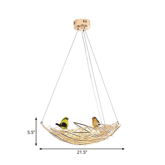 Gold Metal Art Deco Chandelier - Nest Lighting 19.5’/21.5’ Wide 6/9 Lights Ceiling Lamp