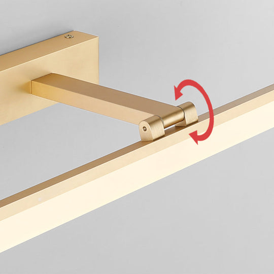 Modern Led Bathroom Mirror Cabinet Light In 3 Color Finishes