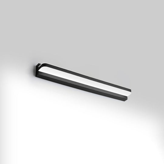 Modern Linear Vanity Wall Lamp Stylish Bathroom Lighting Solution With Multiple Sight Options Black
