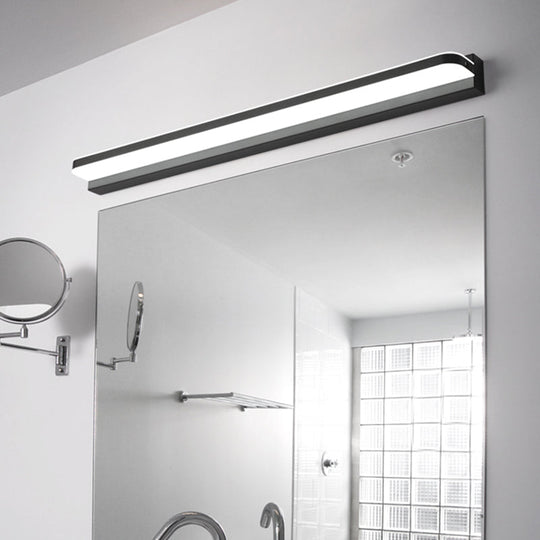 Modern Linear Vanity Wall Lamp Stylish Bathroom Lighting Solution With Multiple Sight Options