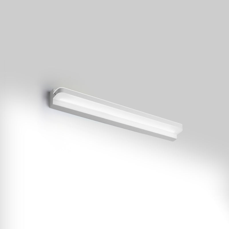 Modern Linear Vanity Wall Lamp Stylish Bathroom Lighting Solution With Multiple Sight Options White