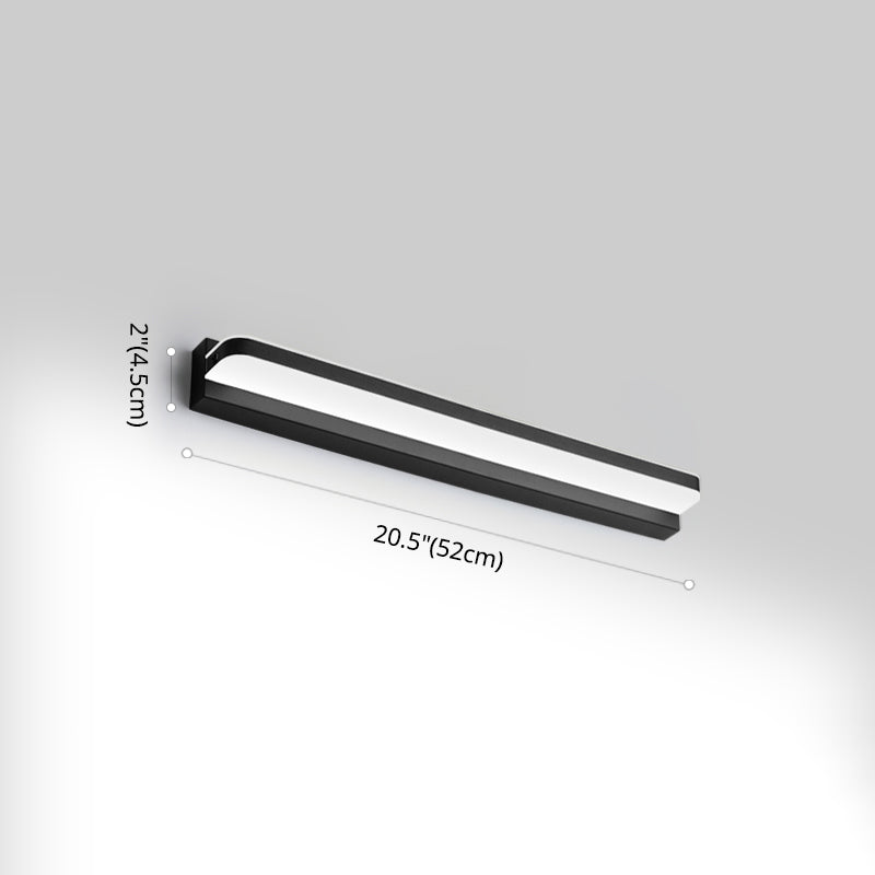 Modern Linear Vanity Wall Lamp Stylish Bathroom Lighting Solution With Multiple Sight Options