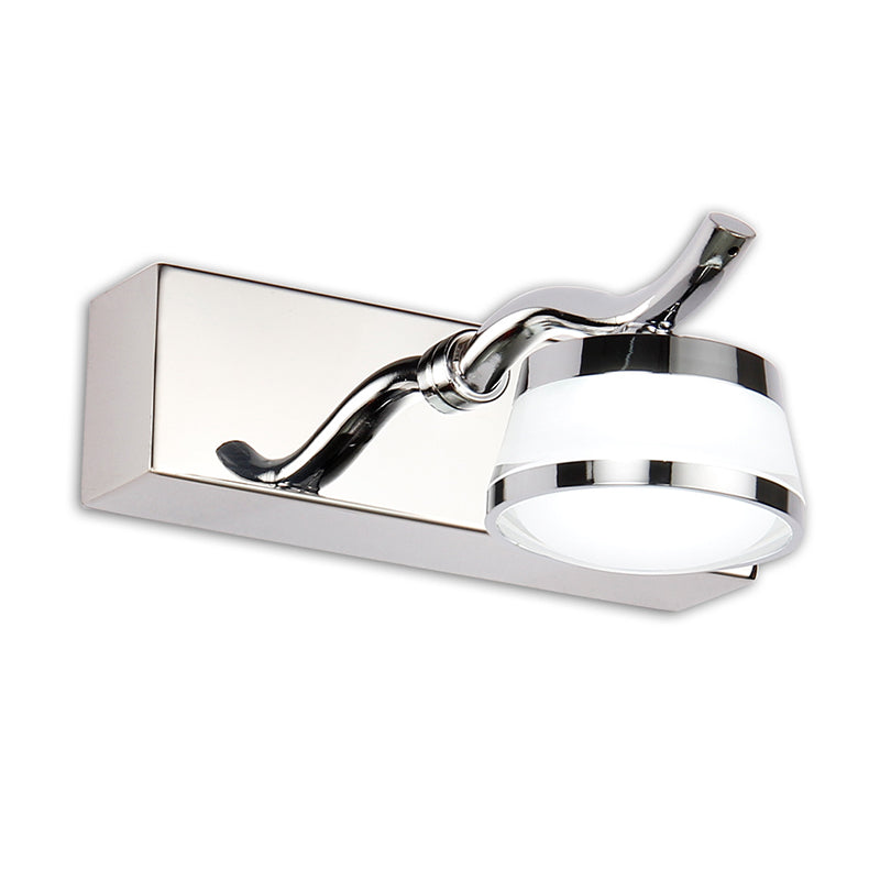 Led Crystal Vanity Mirror Lights - Modern Stainless Steel Bathroom Sconce