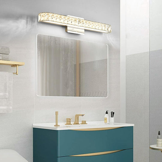 Modern Opulent Crystal Vanity Sconce For Bathroom