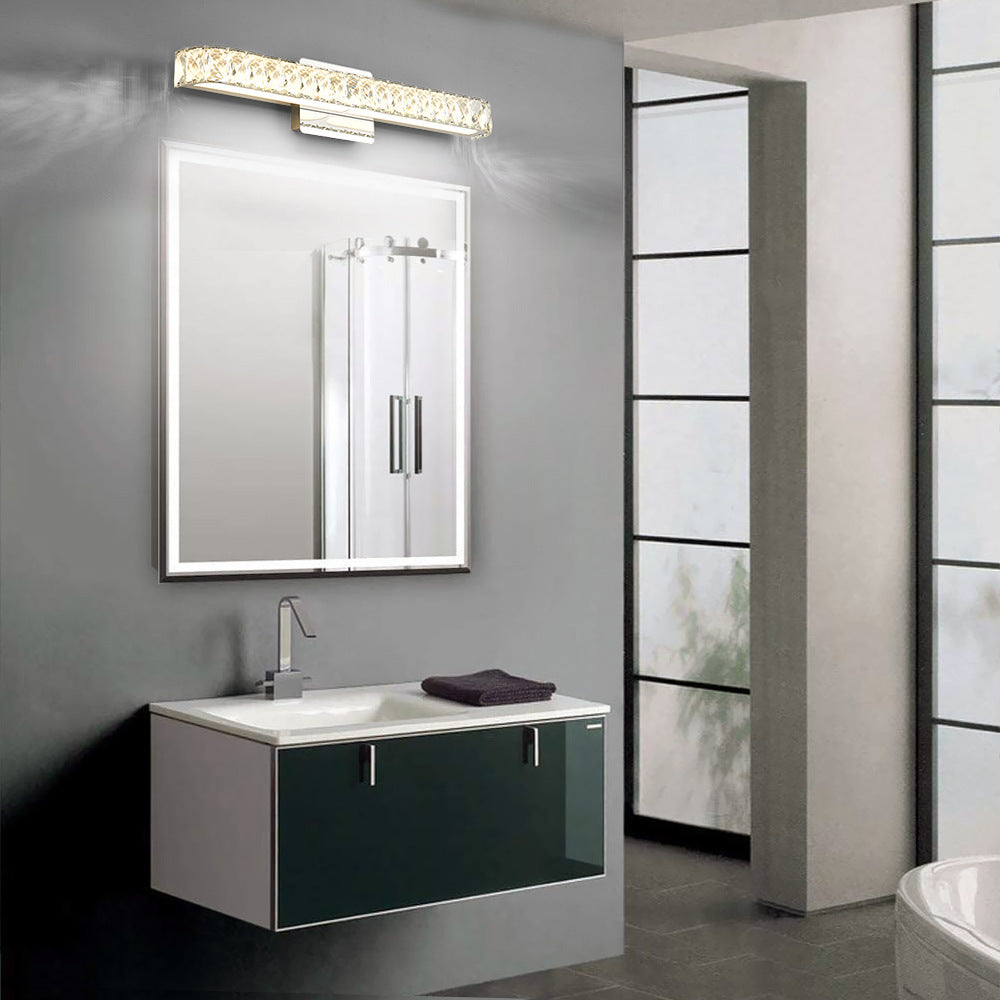 Modern Opulent Crystal Vanity Sconce For Bathroom