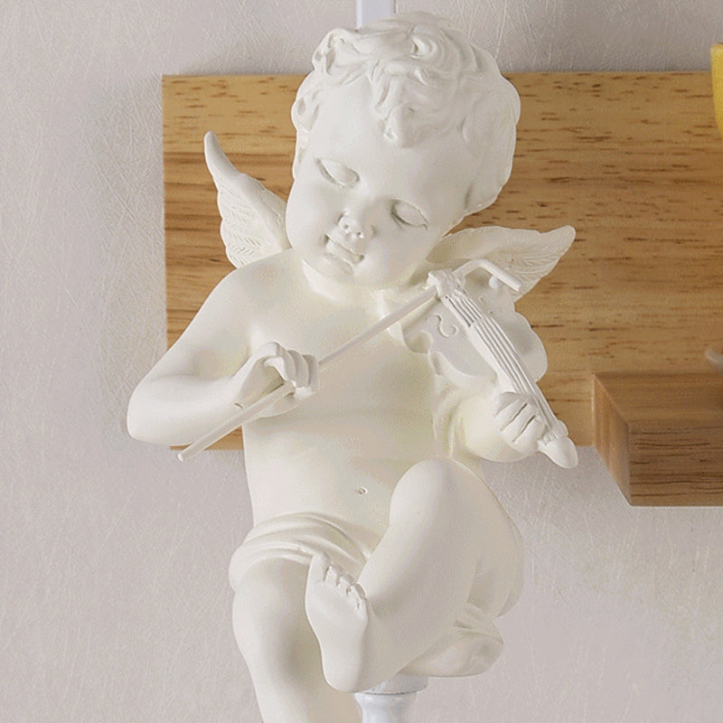 Loft Style Clear Glass Bell Shade Wall Sconce - Bedside Mounted Light With Angle Design