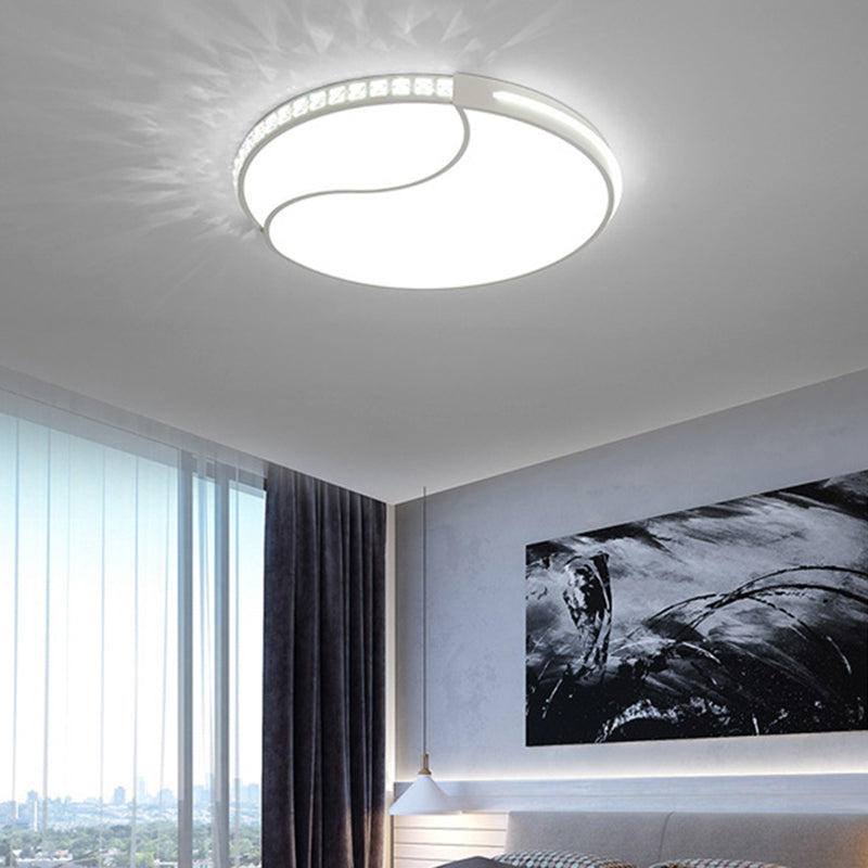 Premium 16.5”/20.5”/24.5“ White Led Ceiling Mount Round Flush Light Fixture In Warm/White –
