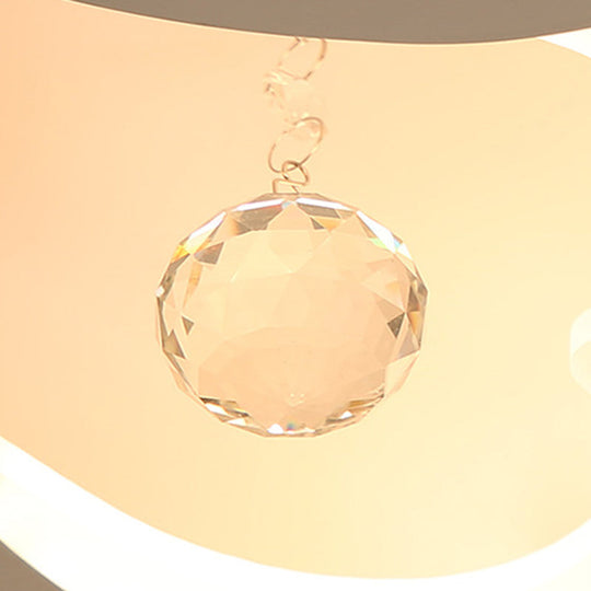 Heart-Shaped Acrylic Flush Mount Light Fixture With 5/15 Lights In Warm/White/3 Color For Living