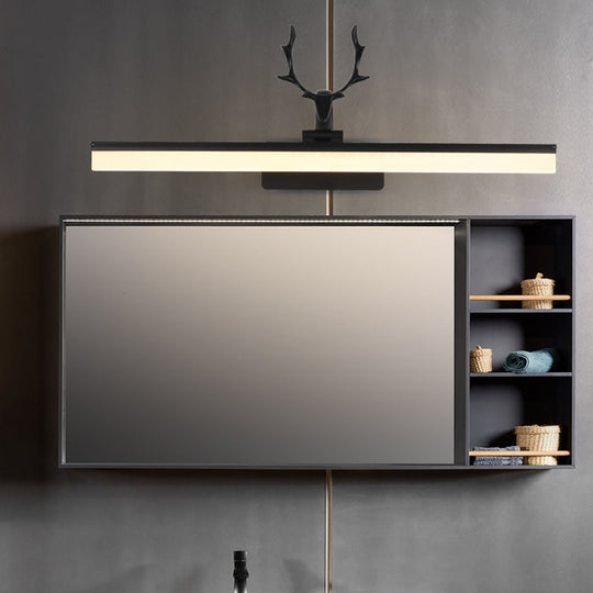 Nordic Light Rectangular Vanity Wall - Extravagant Style Metal Frame