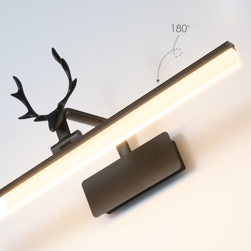 Nordic Light Rectangular Vanity Wall - Extravagant Style Metal Frame