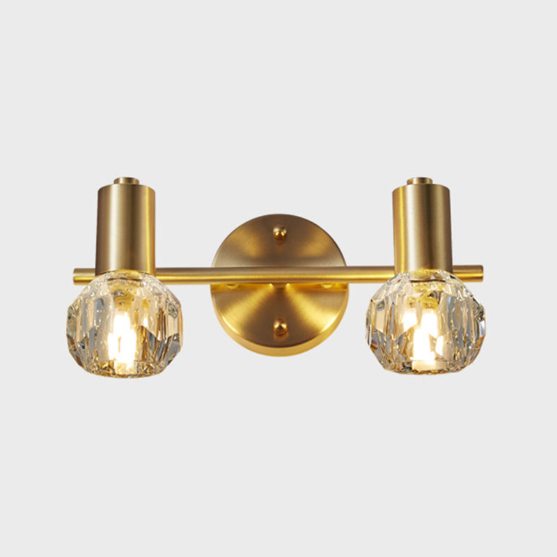 Modern Luxury Circle Vanity Wall Light Fixture - Copper Lighting 2 / Brass