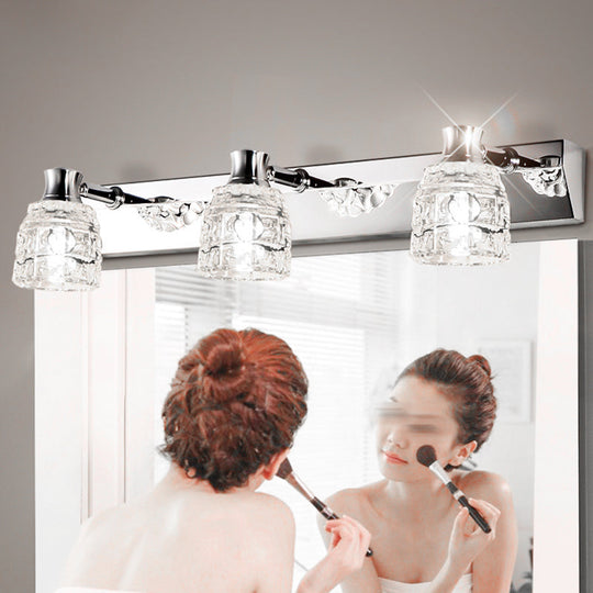 Retro Crystal Vanity Lights: Elegant Armed Wall Light Fixtures