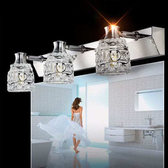 Retro Crystal Vanity Lights: Elegant Armed Wall Light Fixtures