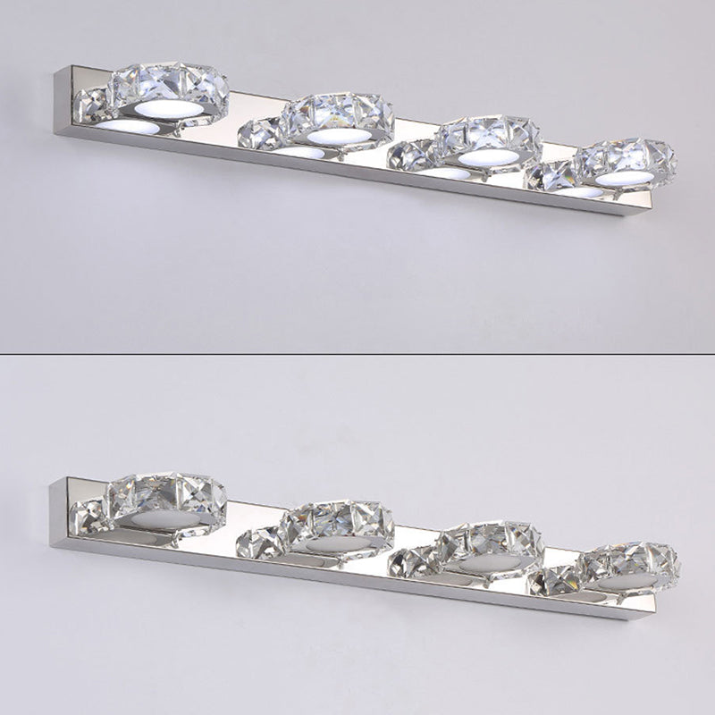 Crystal Circle Vanity Wall Light - Modern Minimalist Style For A Stylish Look