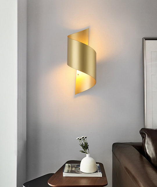 Mid-Century Wall Sconce Twist Ambient Lighting Lamp For Bedroom Living Room