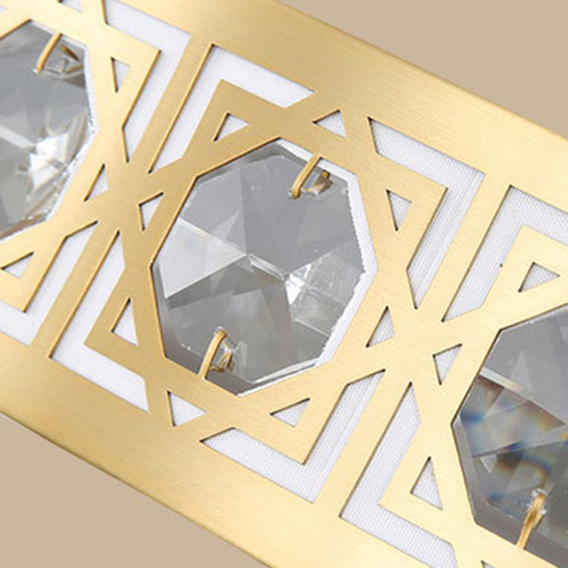 Modern Led Flush Mount Crystal Ceiling Lamp For Bedroom - 3 Sizes Available