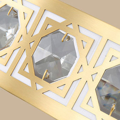 Modern Led Flush Mount Crystal Ceiling Lamp For Bedroom - 3 Sizes Available