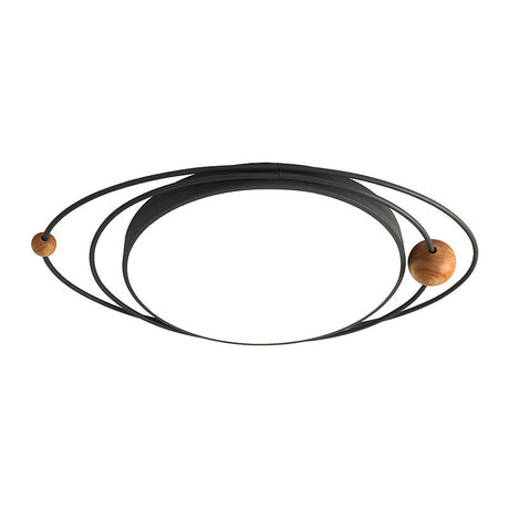 Modern Nordic Led Ceiling Lamp With Round Acrylic Design - 21/26/31 Gray/Green/White