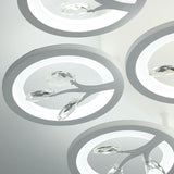 Sputnik Living Room Flush Mount Lamp - Simple Acrylic Light Fixture With Multiple Lighting Options