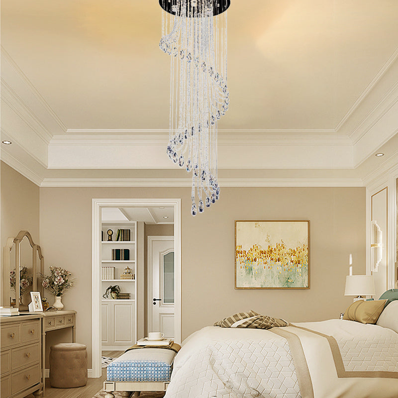 Modern Stainless - Steel Flush Mount Ceiling Light Fixture With 5 Bulbs