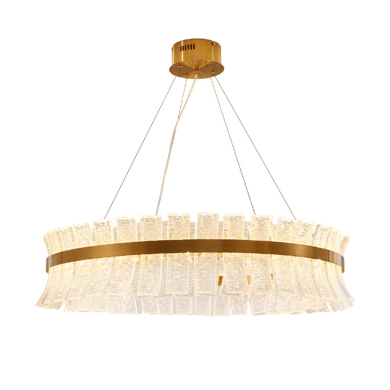 Modern Crystal Led Brass Chandelier For Living Room Ceiling