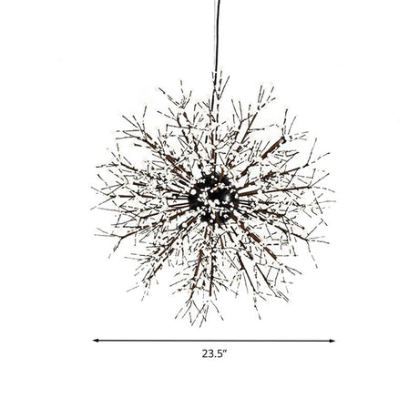 Modern Crystal Starburst Chandelier: 23.5’/31.5’ Wide 8/12 Lights White/Red And Green