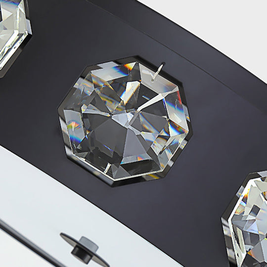 Modern Crystal Led Flush Light In Grey Drum Shape - Ideal For Living Room Ceiling 18’/21.5’ Dia