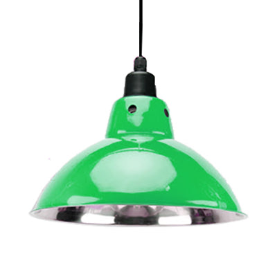 Dome Industrial Stainless Steel Ceiling Pendant Lighting - 13’/16.5’ Width 1 Head Black/Gray