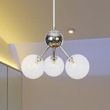 Industrial Style Hanging Chandelier Light With Amber/Clear/Smoke Gray Glass In 3/9/12 Lights -